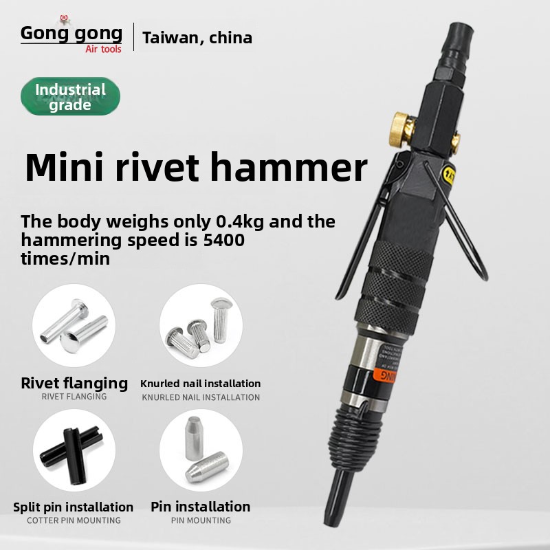 Rivet Gun Air - Mini pistola remachadora neumática Gongke para