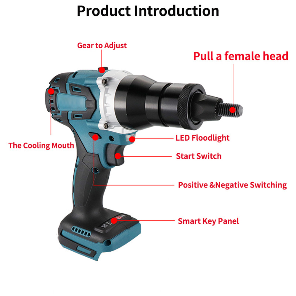 Pistola remachadora eléctrica, - Rivet Gun Air reseña y precio