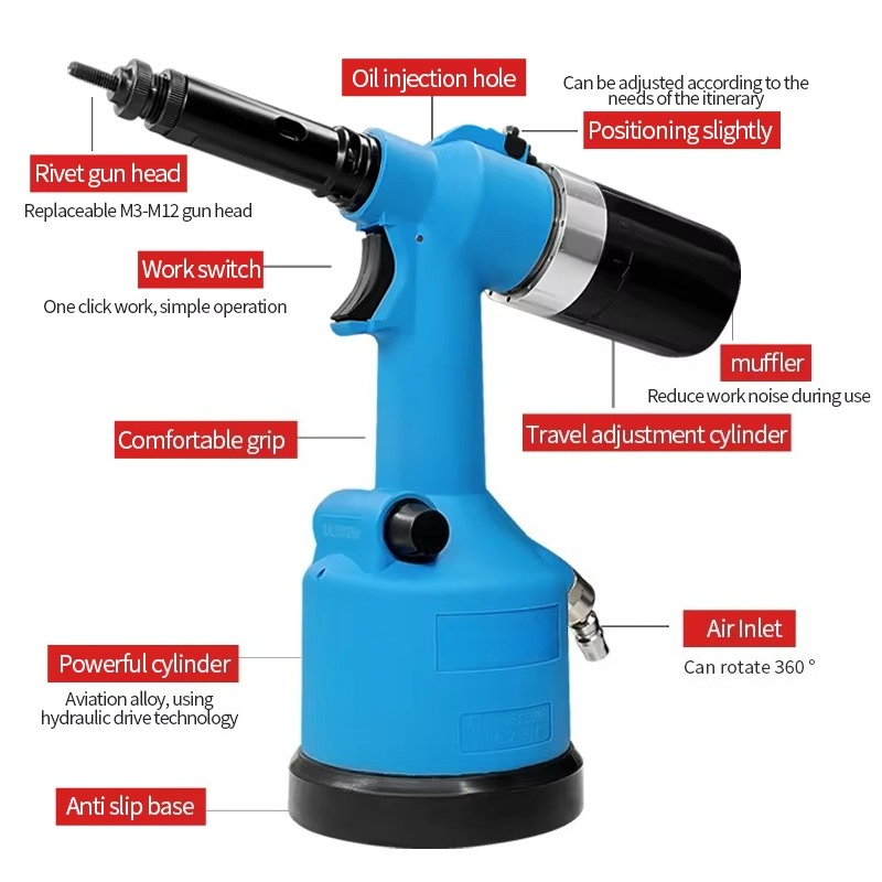 Remachadora Neumática de Alta  - Rivet Gun Air reseña y precio