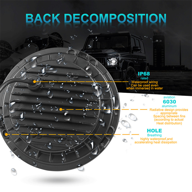 Faro LED de 7 pulgadas con ojo - Headlight Aiming Tool reseña y precio