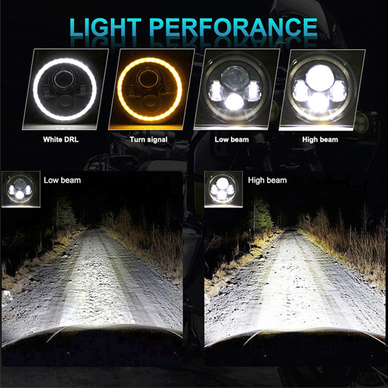 Faro LED de 7 pulgadas con ojo - Headlight Aiming Tool reseña y precio
